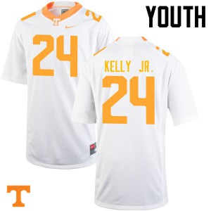 Youth #24 Todd Kelly Jr. Tennessee Volunteers Limited Football White Jersey 651382-699