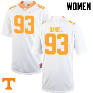 Womens #93 Trevor Daniel Tennessee Volunteers Limited Football White Jersey 705996-259