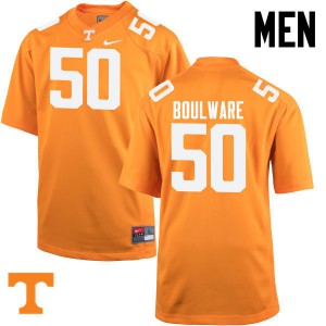 Mens #50 Venzell Boulware Tennessee Volunteers Limited Football Orange Jersey 636128-906