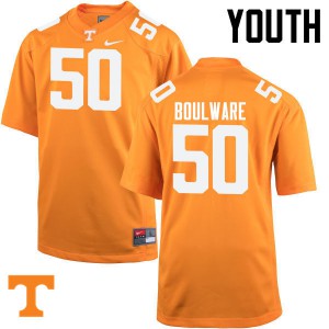 Youth #50 Venzell Boulware Tennessee Volunteers Limited Football Orange Jersey 621901-738
