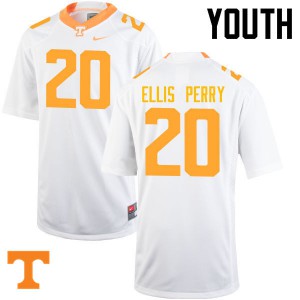 Youth #20 Vincent Ellis Perry Tennessee Volunteers Limited Football White Jersey 953467-340