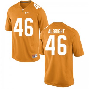 Mens #46 Will Albright Tennessee Volunteers Limited Football Orange Jersey 658691-298