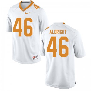 Mens #46 Will Albright Tennessee Volunteers Limited Football White Jersey 641528-296