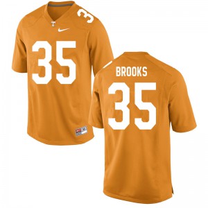 Mens #35 Will Brooks Tennessee Volunteers Limited Football Orange Jersey 606800-901