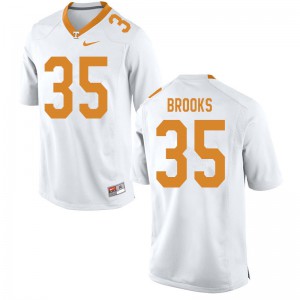 Mens #35 Will Brooks Tennessee Volunteers Limited Football White Jersey 945617-138