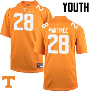 Youth #28 Will Martinez Tennessee Volunteers Limited Football Orange Jersey 586783-274