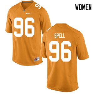 Womens #96 Airin Spell Tennessee Volunteers Limited Football Orange Jersey 347228-514