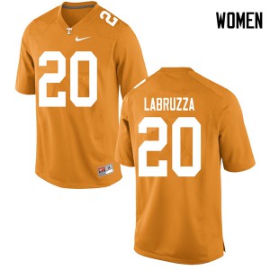 Womens #20 Cheyenne Labruzza Tennessee Volunteers Limited Football Orange Jersey 947097-442