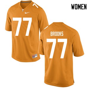 Womens #77 Devante Brooks Tennessee Volunteers Limited Football Orange Jersey 327483-126
