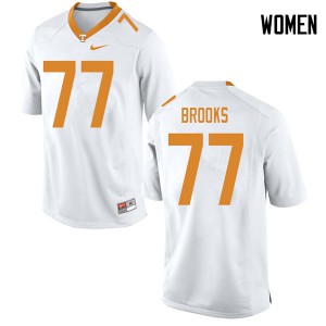 Womens #77 Devante Brooks Tennessee Volunteers Limited Football White Jersey 594773-754