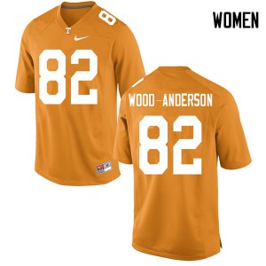 Womens #82 Dominick Wood-Anderson Tennessee Volunteers Limited Football Orange Jersey 713989-526