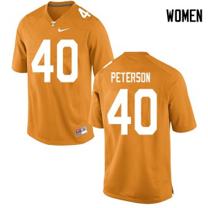 Womens #40 JJ Peterson Tennessee Volunteers Limited Football Orange Jersey 452921-374