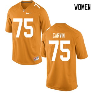 Womens #75 Jerome Carvin Tennessee Volunteers Limited Football Orange Jersey 624387-619