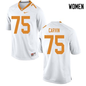 Womens #75 Jerome Carvin Tennessee Volunteers Limited Football White Jersey 634006-915