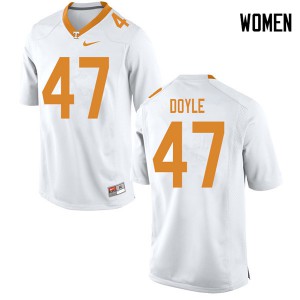 Womens #47 Joe Doyle Tennessee Volunteers Limited Football White Jersey 890024-750