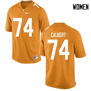 Womens #74 K'Rojhn Calbert Tennessee Volunteers Limited Football Orange Jersey 367030-480
