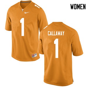 Womens #1 Marquez Callaway Tennessee Volunteers Limited Football Orange Jersey 540537-364