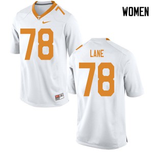 Womens #78 Ollie Lane Tennessee Volunteers Limited Football White Jersey 882279-451