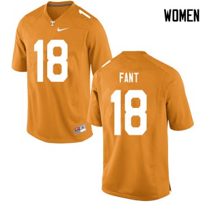 Womens #18 Princeton Fant Tennessee Volunteers Limited Football Orange Jersey 734137-568