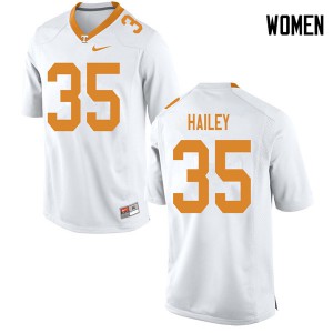 Womens #35 Ramsey Hailey Tennessee Volunteers Limited Football White Jersey 272649-254