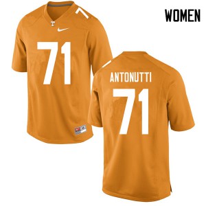 Womens #71 Tanner Antonutti Tennessee Volunteers Limited Football Orange Jersey 386170-698