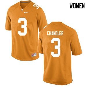 Womens #3 Ty Chandler Tennessee Volunteers Limited Football Orange Jersey 328913-654
