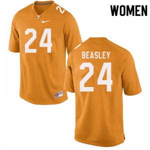 Womens #24 Aaron Beasley Tennessee Volunteers Limited Football Orange Jersey 867489-822
