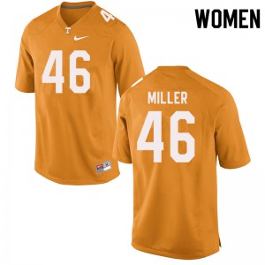 Womens #46 Cameron Miller Tennessee Volunteers Limited Football Orange Jersey 765158-346