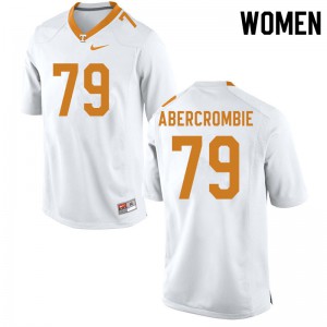 Womens #79 Jarious Abercrombie Tennessee Volunteers Limited Football White Jersey 444983-812