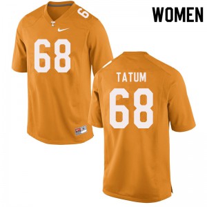 Womens #68 Marcus Tatum Tennessee Volunteers Limited Football Orange Jersey 867992-925