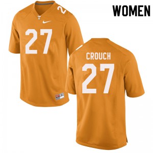 Womens #27 Quavaris Crouch Tennessee Volunteers Limited Football Orange Jersey 268685-281