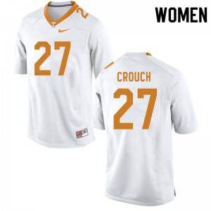 Womens #27 Quavaris Crouch Tennessee Volunteers Limited Football White Jersey 843321-974