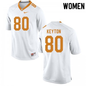Womens #80 Ramel Keyton Tennessee Volunteers Limited Football White Jersey 176198-690