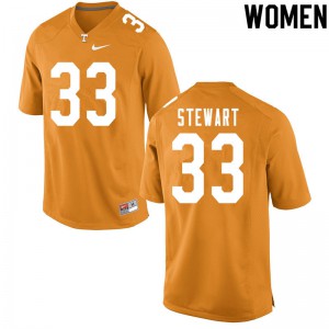 Womens #33 Tyrik Stewart Tennessee Volunteers Limited Football Orange Jersey 992754-272