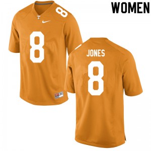 Womens #8 Bradley Jones Tennessee Volunteers Limited Football Orange Jersey 241471-772