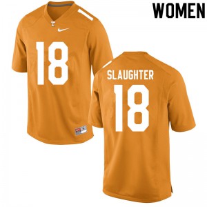 Womens #18 Doneiko Slaughter Tennessee Volunteers Limited Football Orange Jersey 935054-834