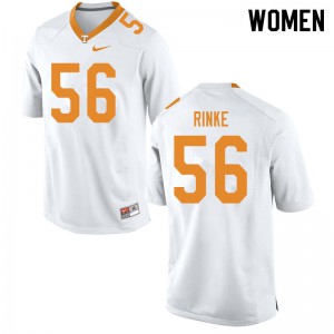 Womens #56 Ethan Rinke Tennessee Volunteers Limited Football White Jersey 453566-252