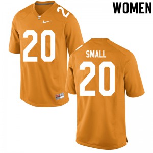 Womens #20 Jabari Small Tennessee Volunteers Limited Football Orange Jersey 424791-955