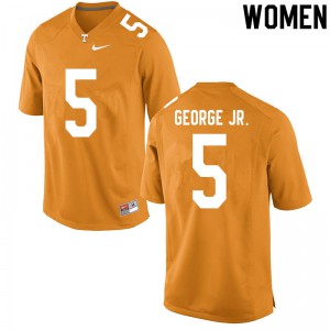 Womens #5 Kenneth George Jr. Tennessee Volunteers Limited Football Orange Jersey 814410-585