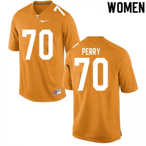 Womens #70 RJ Perry Tennessee Volunteers Limited Football Orange Jersey 740192-550