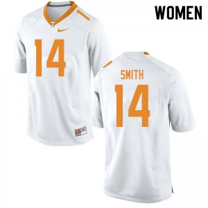Womens #14 Spencer Smith Tennessee Volunteers Limited Football White Jersey 386861-834