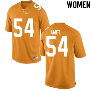 Womens #54 Tim Amet Tennessee Volunteers Limited Football Orange Jersey 462336-329