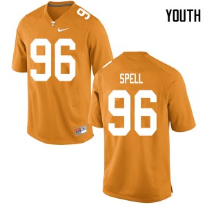 Youth #96 Airin Spell Tennessee Volunteers Limited Football Orange Jersey 149344-162