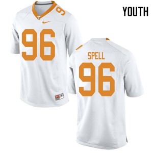 Youth #96 Airin Spell Tennessee Volunteers Limited Football White Jersey 590884-432