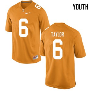 Youth #6 Alontae Taylor Tennessee Volunteers Limited Football Orange Jersey 238309-993