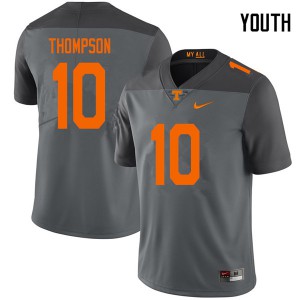 Youth #10 Bryce Thompson Tennessee Volunteers Limited Football Gray Jersey 159743-380