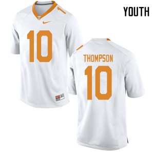 Youth #10 Bryce Thompson Tennessee Volunteers Limited Football White Jersey 127301-760