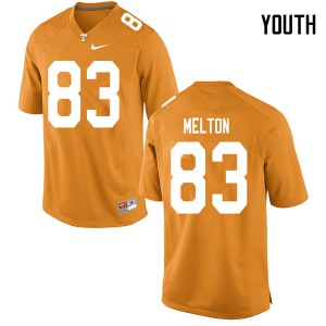 Youth #83 Cooper Melton Tennessee Volunteers Limited Football Orange Jersey 230503-447