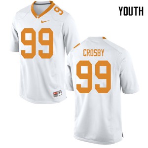 Youth #99 Eric Crosby Tennessee Volunteers Limited Football White Jersey 471411-745