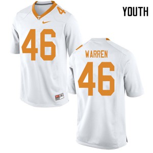 Youth #46 Joshua Warren Tennessee Volunteers Limited Football White Jersey 333573-152